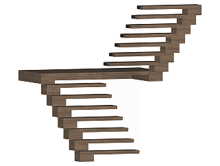 现代楼梯旋转楼梯铁艺楼梯木艺楼梯摆件小品(18)